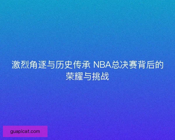 激烈角逐与历史传承 NBA总决赛背后的荣耀与挑战